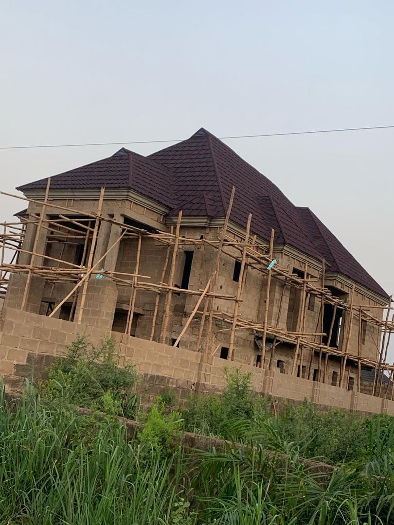 Modern residential building with premium roofing in Ibadan Nigeria