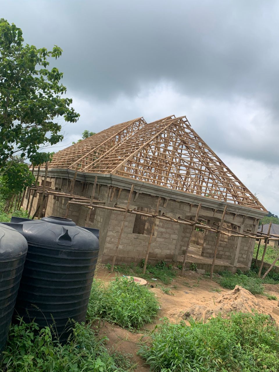 Roof carcass framework residential Egbeda Ibadan